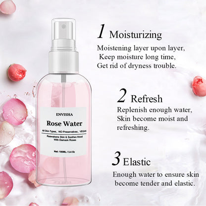 ENVISHA Rose Water For Face Facial Skin Care Toner