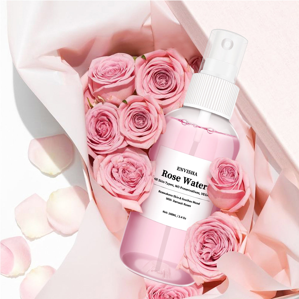 ENVISHA Rose Water For Face Facial Skin Care Toner