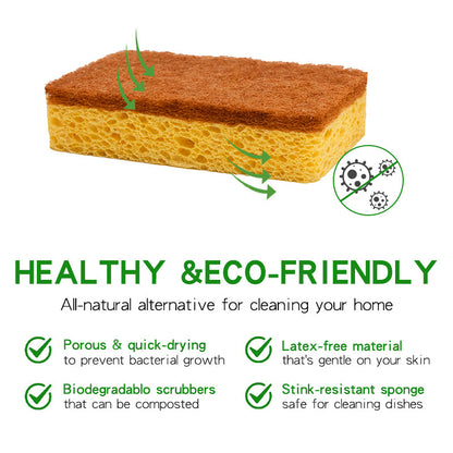 Dish Washing Cellulose Coconut Fiber Sponge For Kitchen